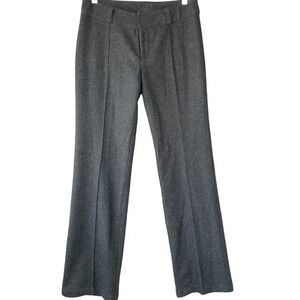 American Eagle Outfitters Wool Blend Straight Mid Rise Pants Stretch Size 6 Gray